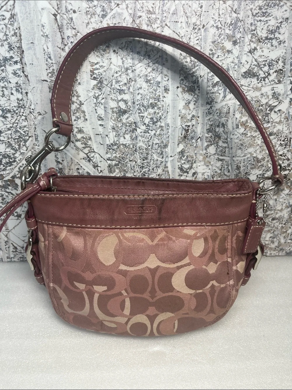 Coach Optic Signature Mini Zoe Shoulder Bag 44109